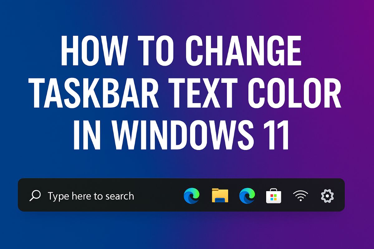 change-taskbar-text-color-windows-11