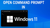 Open Command Prompt in Windows 11: Easy & Quick Methods