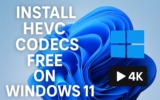 How to Install HEVC Codecs on Windows 11 [H.265 Video]