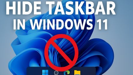How to Hide the Taskbar in Windows 11 [Top 3 Methods]