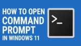 How to Open Command Prompt in Windows 11
