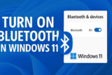 How to Turn On Bluetooth in Windows 11